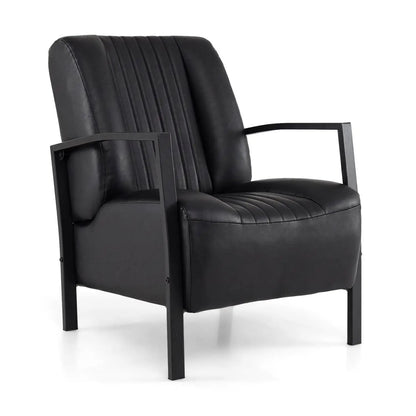 Upholstered Accent Chair with Padded Seat and Arm