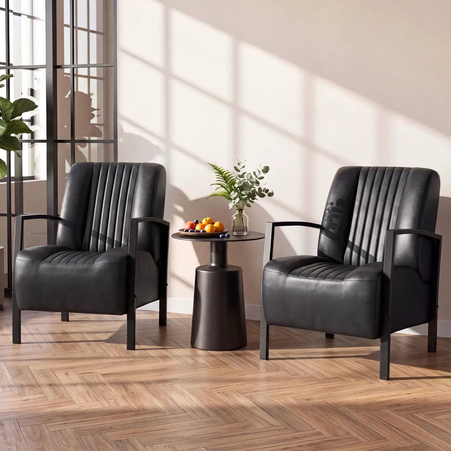 Upholstered Accent Chair with Padded Seat and Arm