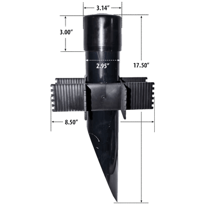 PV51 Heavy Duty PermaPost PVC Post with Cap for Landscape Lighting Fixtures - Tampa soil911.com