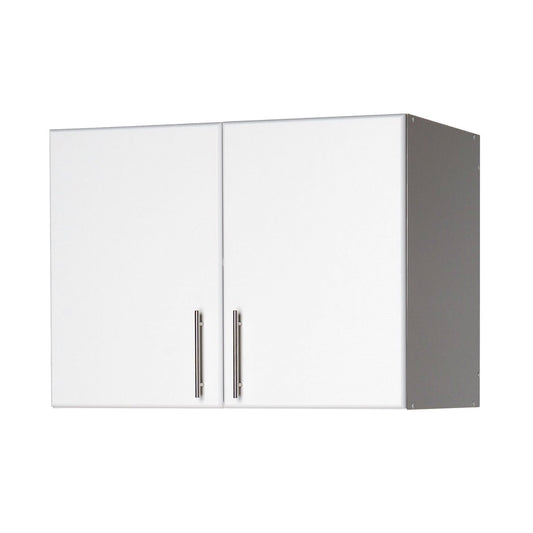 Armario de pared blanco con 2 puertas y estante ajustable