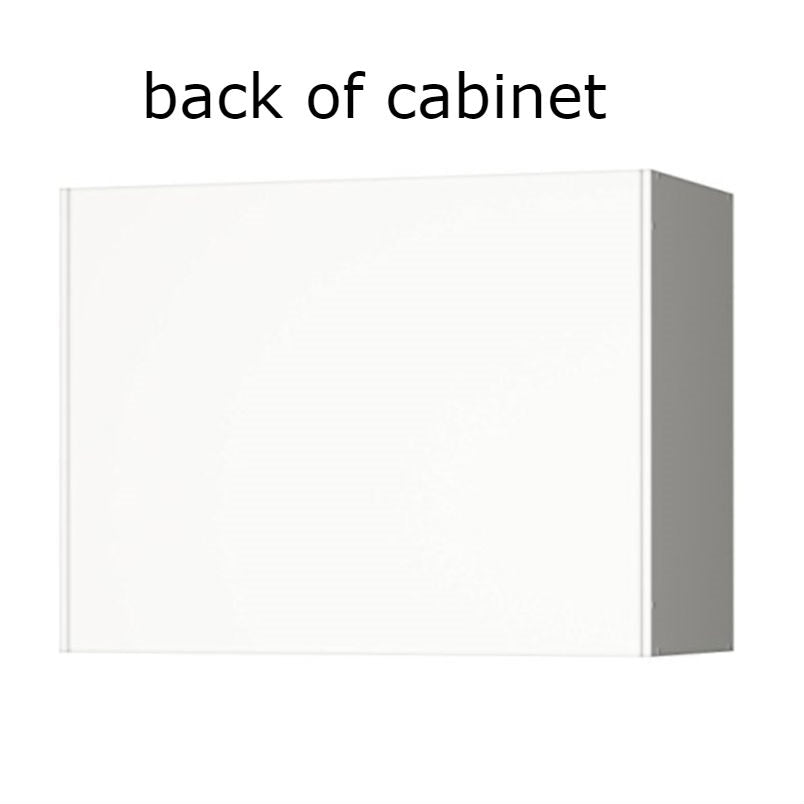 Armario de pared blanco con 2 puertas y estante ajustable