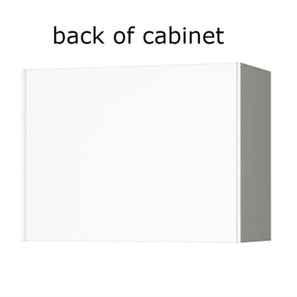 Armario de pared blanco con 2 puertas y estante ajustable