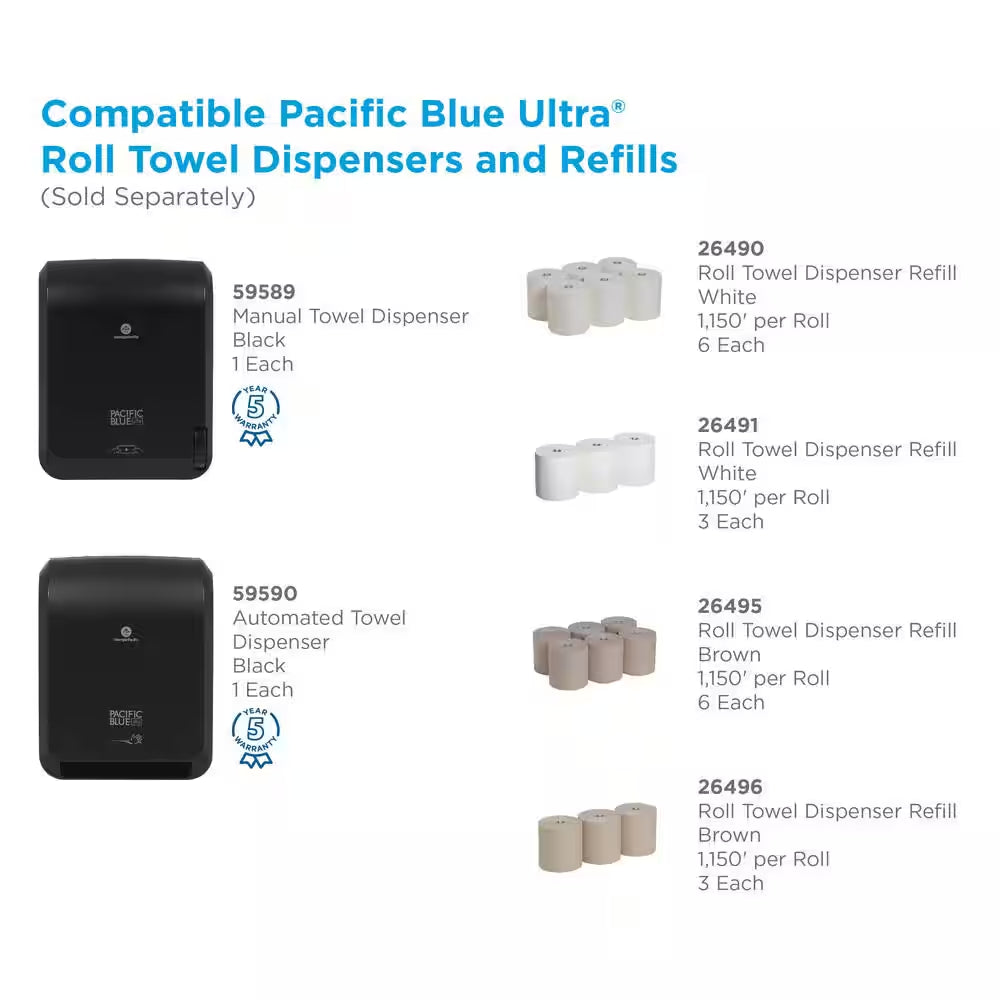 Pacific Blue Ultra™ Roll Paper Towels – 3-Pack - Tampa Home & Garden Store