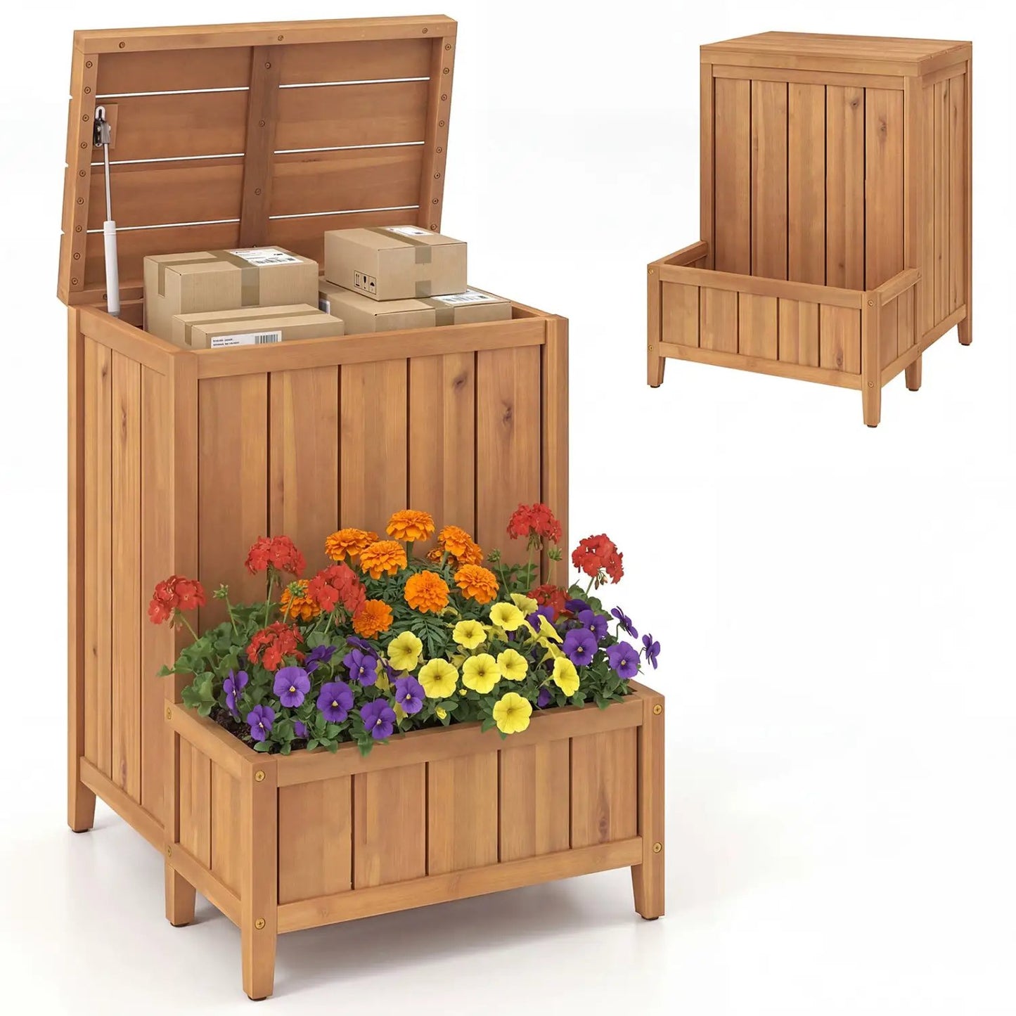 Package Delivery Box and Planter Box For Outdoors