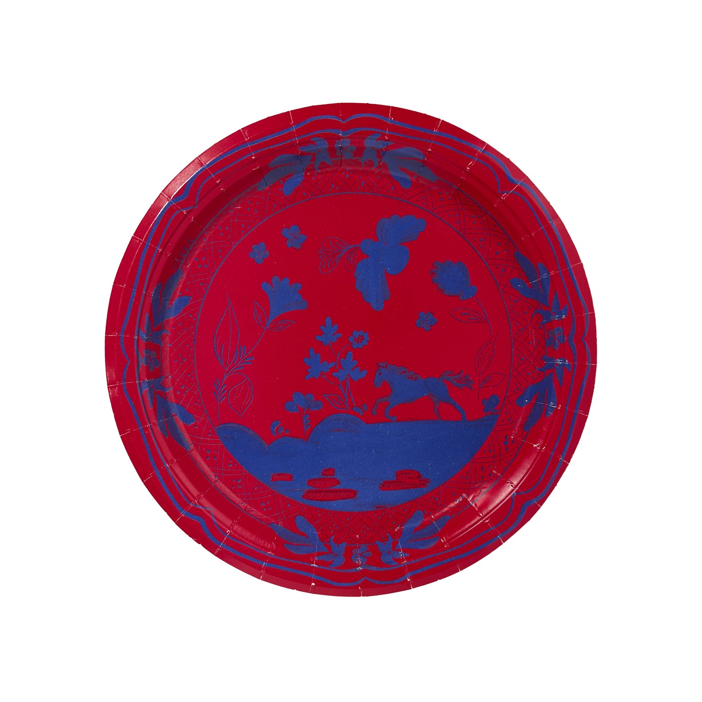 Paine's Dallas Pony Red and Blue Dessert Collegiate Paper Plates - 50 Pack - Tampa Home & Garden Store