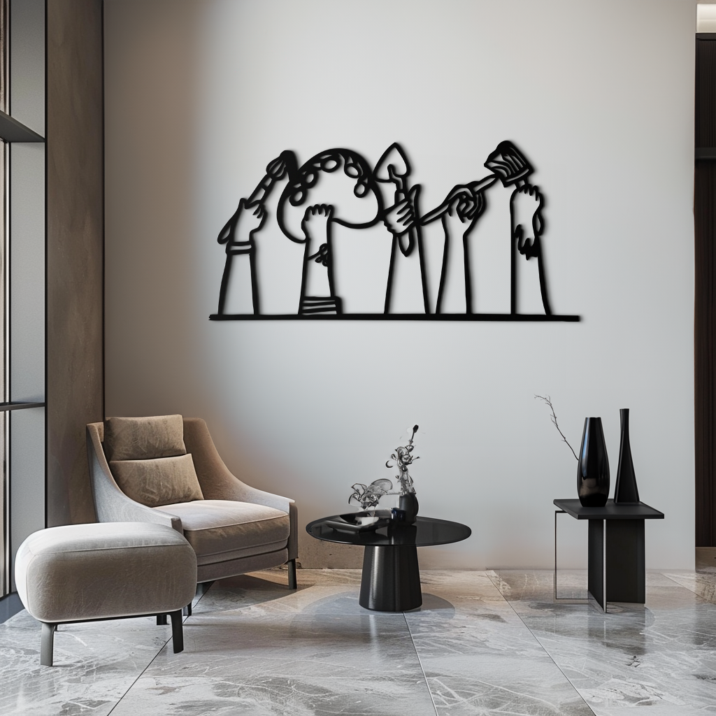 Paint Brushes Metal Wall Art – Creative Studio Decor for Artists and Art Lovers- KAF652 - Tampa Home & Garden Store