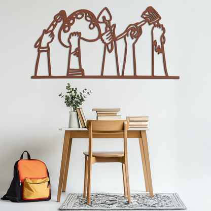 Paint Brushes Metal Wall Art – Creative Studio Decor for Artists and Art Lovers- KAF652 - Tampa Home & Garden Store