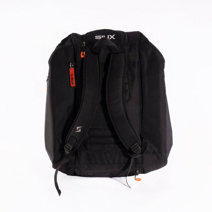 Tour Black Padel Bag by Siux USA with padded backpack straps on Tampa Home & Garden Store