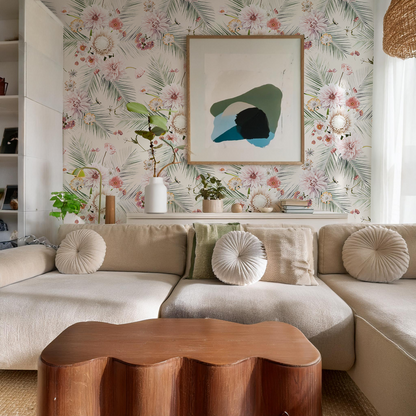 Palm Springs Wallpaper, off-white - Tampa Home & Garden Store