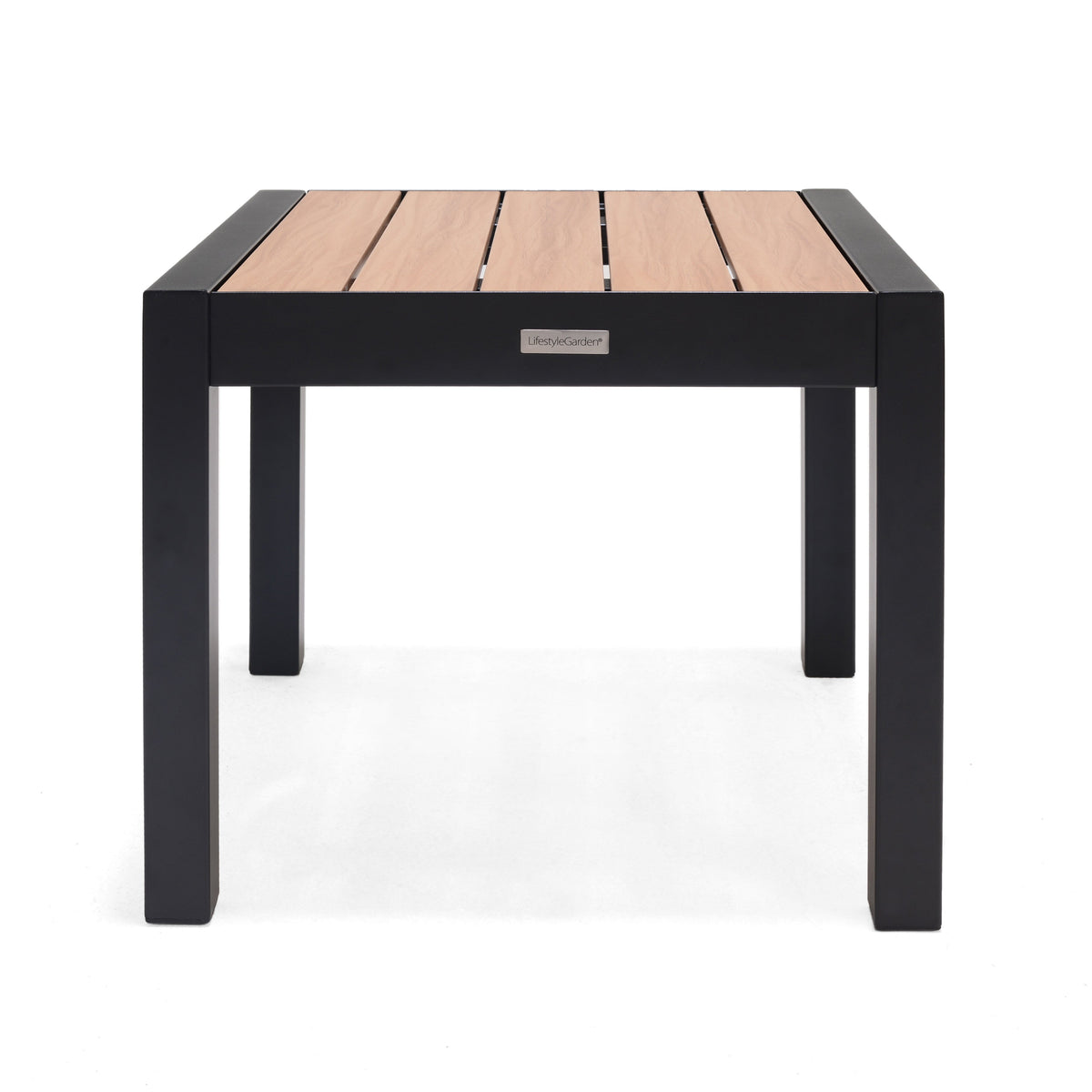 Panama Dark Duo coffee table with light wood slats and black frame LifestyleGarden US on Tampa Home & Garden Store