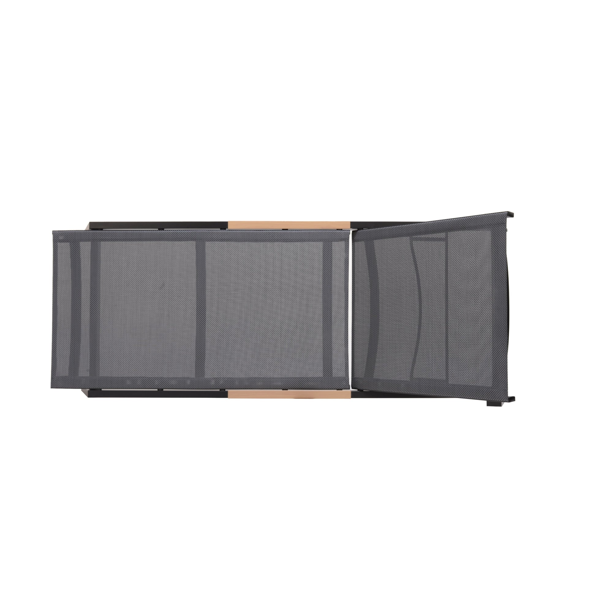 Panama Dark Sun Lounger, LifestyleGarden US, 1pc outdoor sunlounger in dark gray weave on Tampa Home & Garden Store