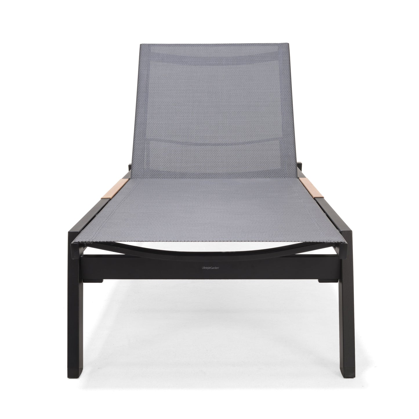Panama Dark Sun Lounger, LifestyleGarden US, dark grey woven wicker with black frame, 1pc on Tampa Home & Garden Store