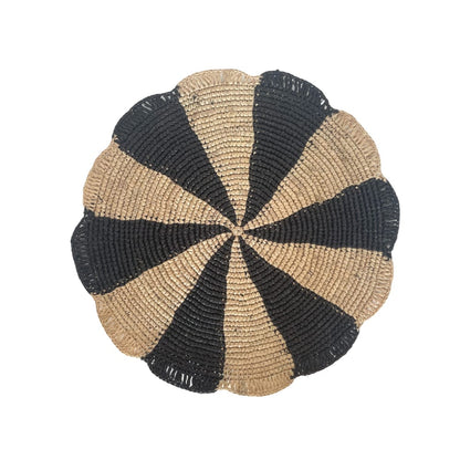 Paris Placemat, woven raffia tabletop - Tampa Home & Garden Store