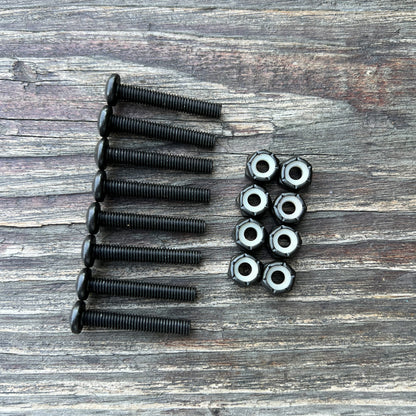 Paris Hardware 1 ¼ Panhead screws, black nylon lock nuts, 8 ea, Paris Truck Co on Tampa Home & Garden Store