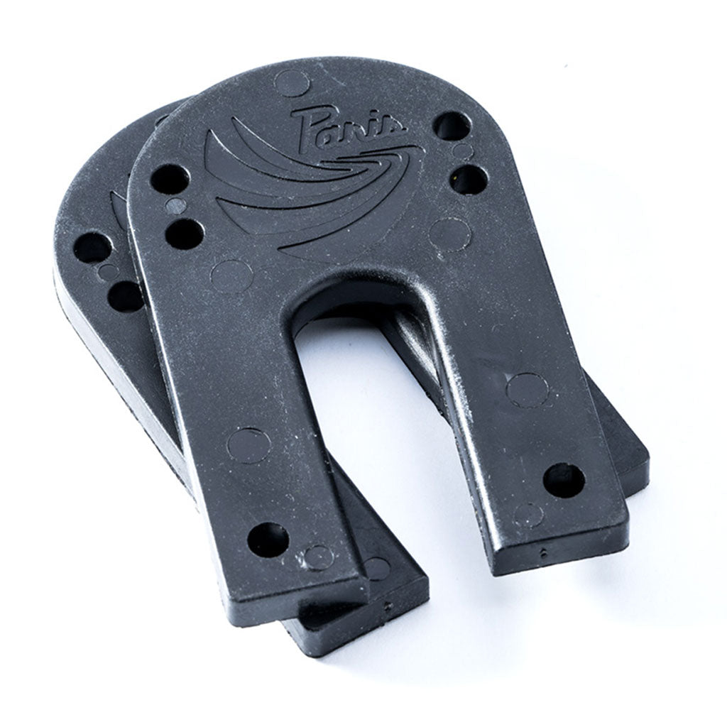 Paris 1/4in skateboard riser pads pair, black plastic with mounting holes Paris Truck Co on Tampa Home & Garden Store