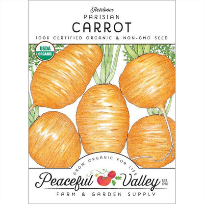 Parisian Carrot Seeds (Organic) - Tampa Home & Garden Store