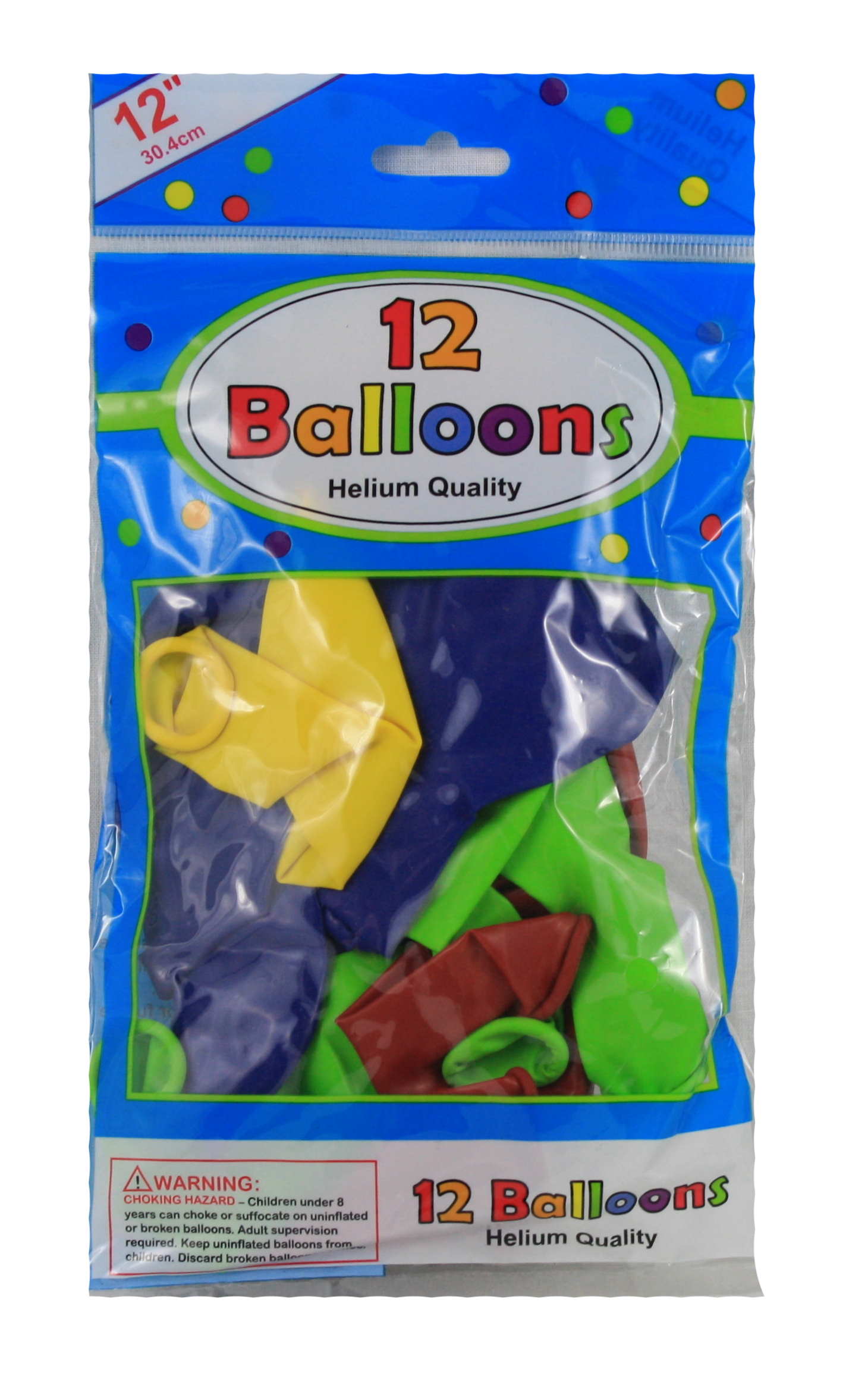 Party Balloon 12" Mix - Primary Colors - Tampa Home & Garden Store
