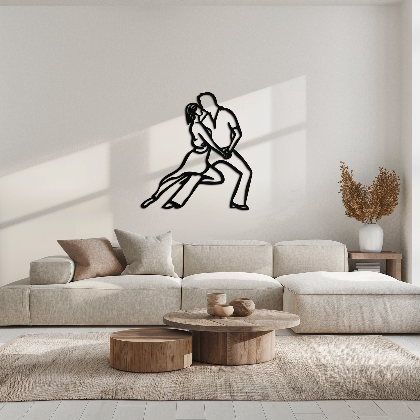 Passionate Dance Metal Wall Art – Romantic Couple Silhouette Home Decor- KAF705 - Tampa Home & Garden Store