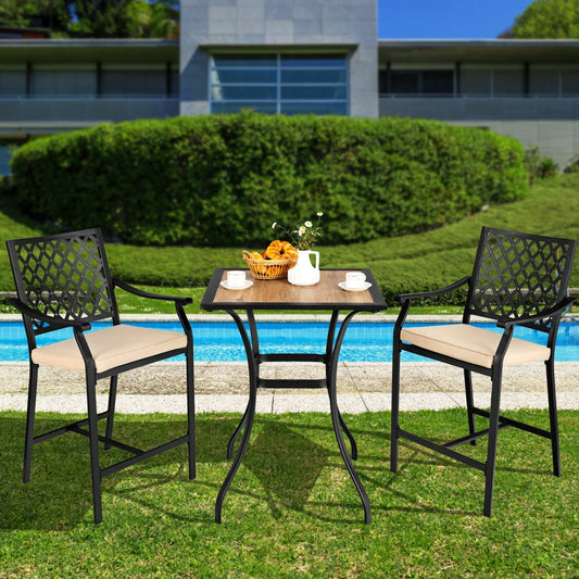 Patio Square Bar Table for Garden Backyard - Tampa Home & Garden Store