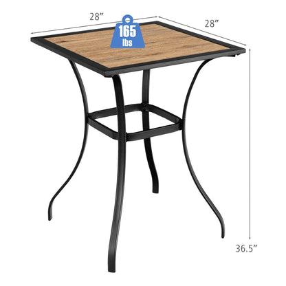 Patio Square Bar Table for Garden Backyard - Tampa Home & Garden Store