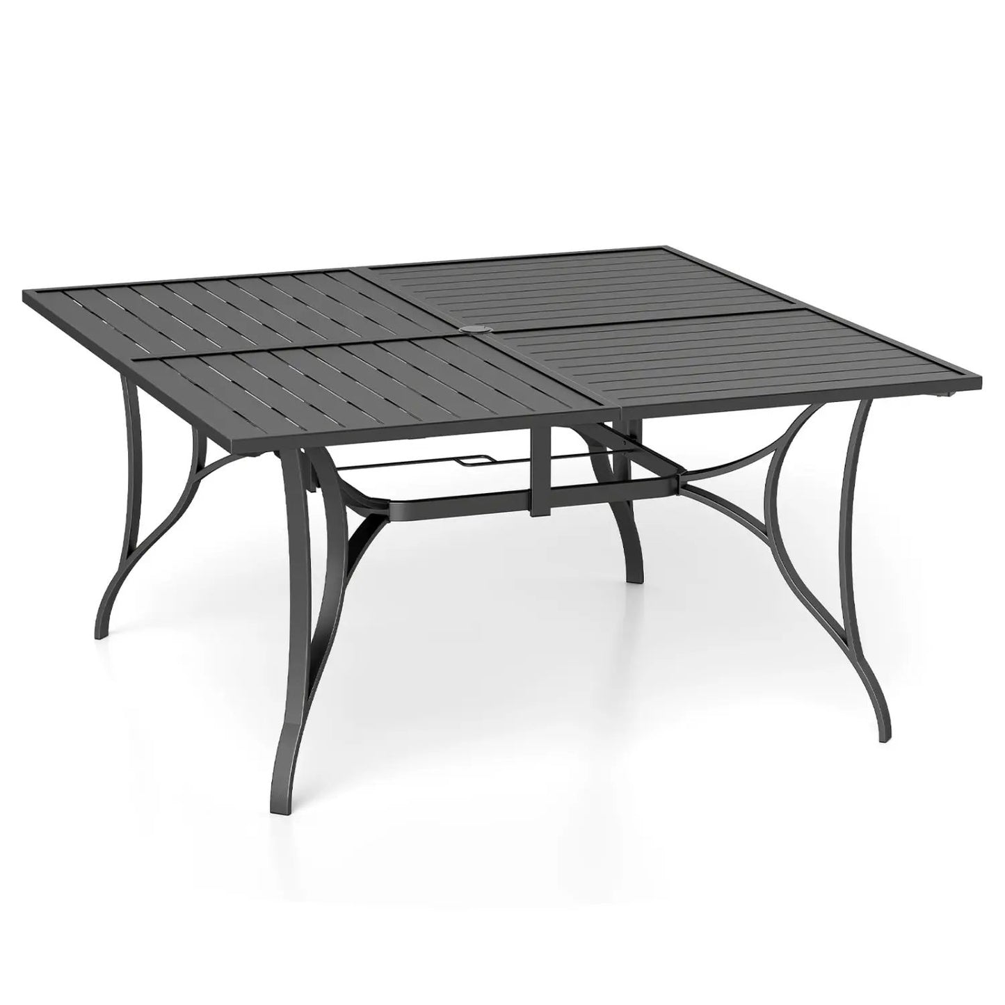 Patio Dining Table for 8 with Umbrella Hole