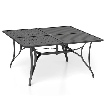 Patio Dining Table for 8 with Umbrella Hole