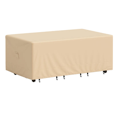 Cubierta para muebles de patio con asa acolchada y correas de cierre con clic - 60 x 43 x 30 pulgadas