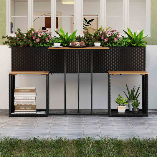 Patio Furniture Set with Raised Garden Bed for Porch and Yard - Tampa Home & Garden Store