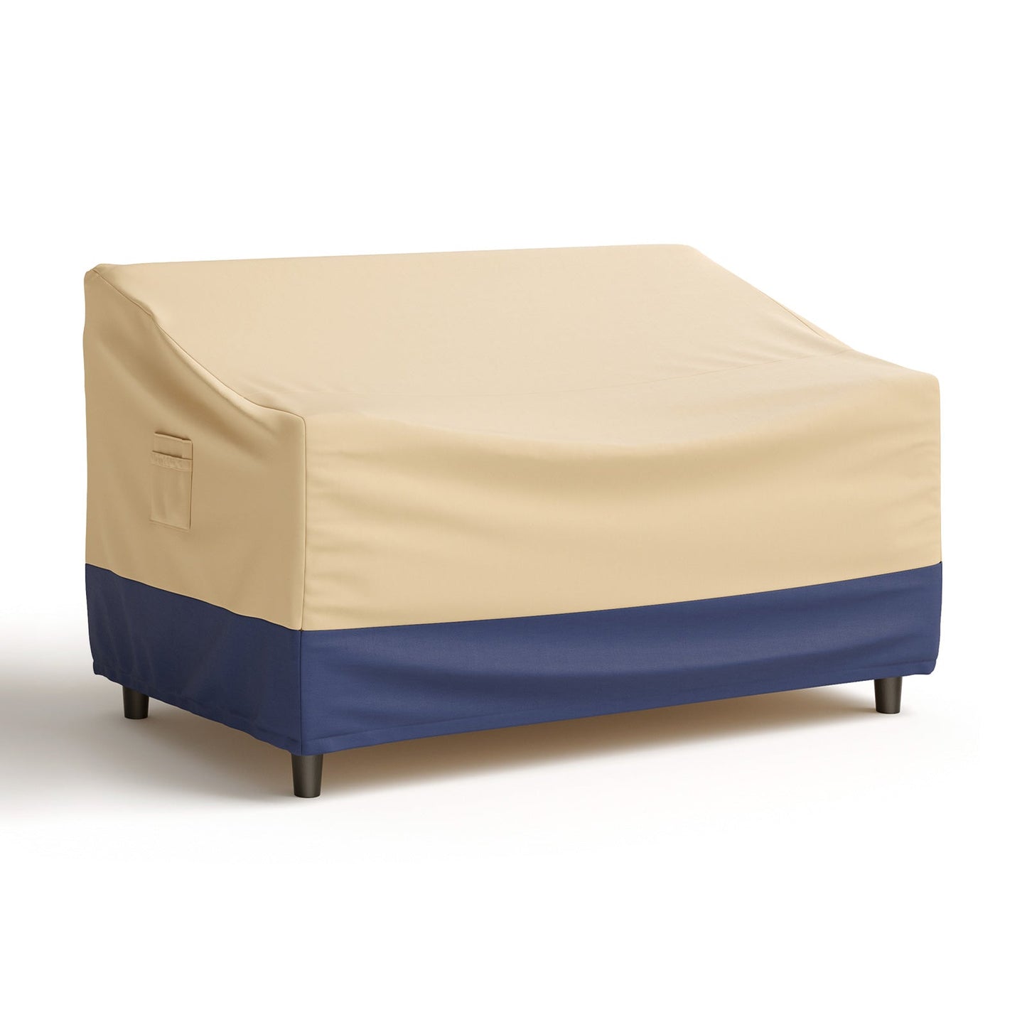 Cubierta para muebles de patio con asa acolchada y correas de cierre con clic - 60 x 43 x 30 pulgadas
