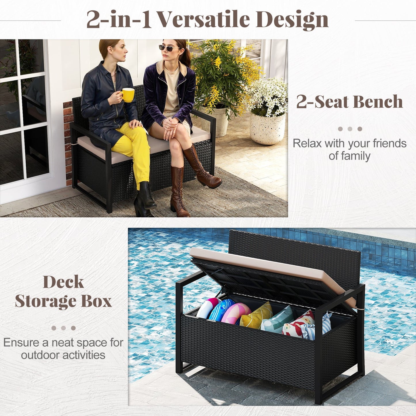 Patio Storage Bench