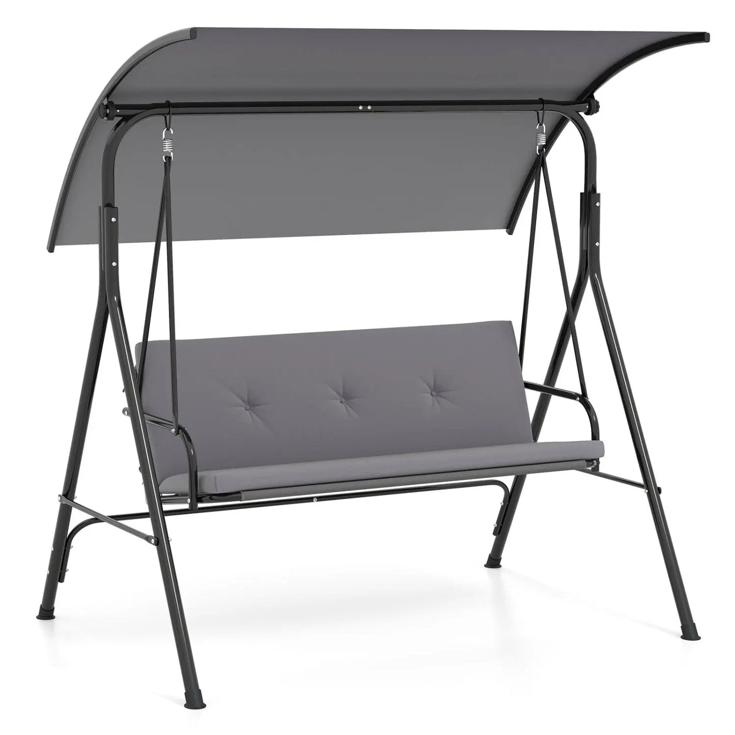 Two Person Patio Swing Chair with Canopy