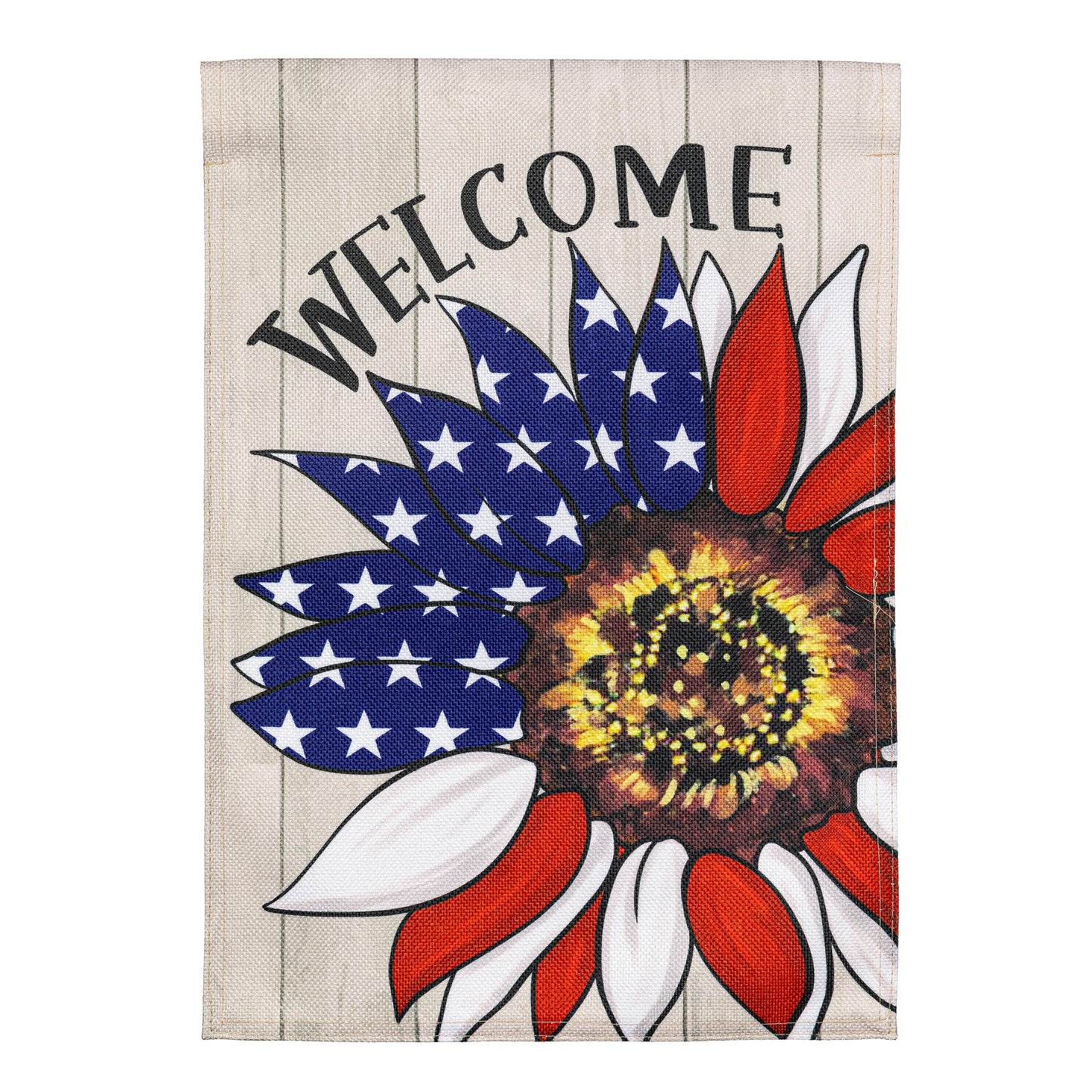 Patriotic Sunflower Burlap Garden Flag - Tampa Home & Garden Store