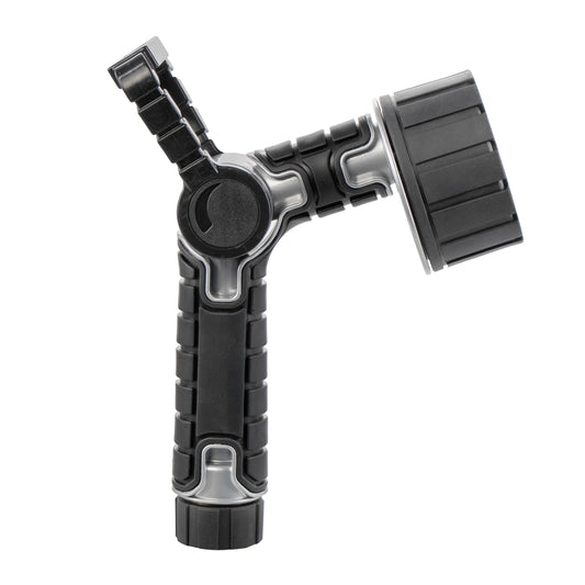 Hose end nozzle Orbit Irrigation, 6-pattern oversize multi-pattern with firehose handle and integrated swivel on Tampa Home & Garden Store