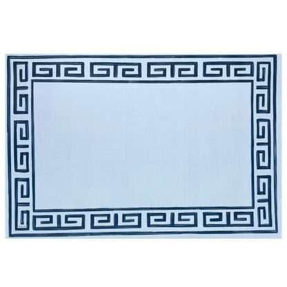 Pavilion Sky and Navy Greek Key Paper Placemat Pad - Tampa Home & Garden Store