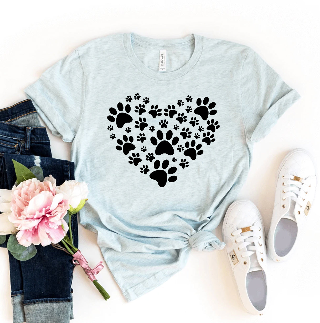 Paw Heart T-Shirt - Tampa Home & Garden Store