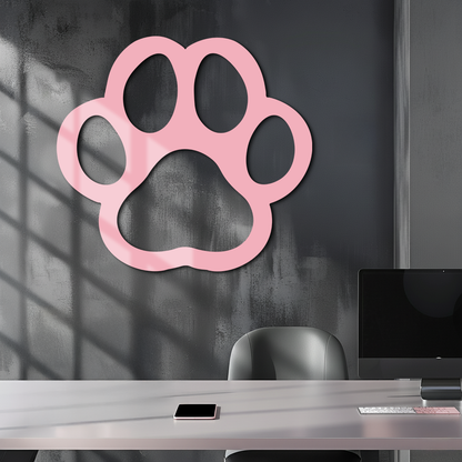 Paw Print Silhouette Metal Wall Art – Minimal Pet Lover Home Decor - KAFGP064 - Tampa Home & Garden Store