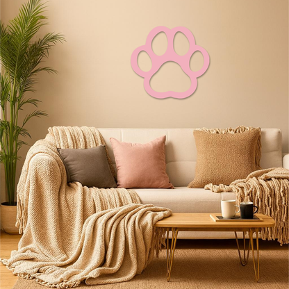 Paw Print Silhouette Metal Wall Art – Minimal Pet Lover Home Decor - KAFGP064 - Tampa Home & Garden Store