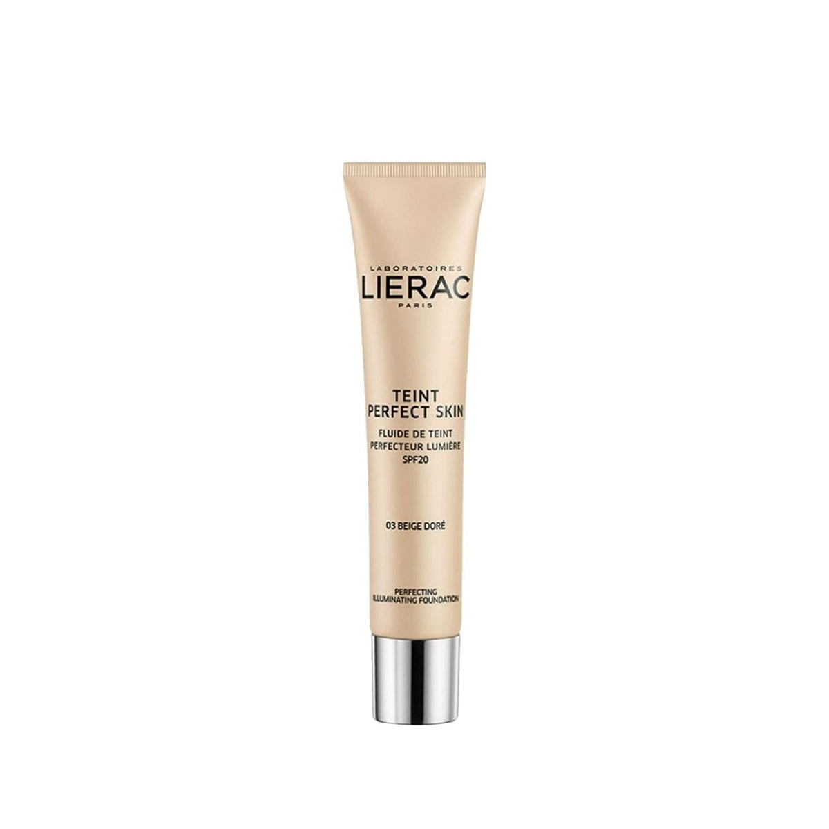 Lierac Teint Perfect Skin foundation tube in Golden Beige SPF20, 1.01 fl oz by Beauty Care Bag on Tampa Home & Garden Store