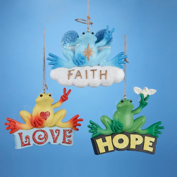 Peace Frog Ornament - Faith - Tampa Home & Garden Store