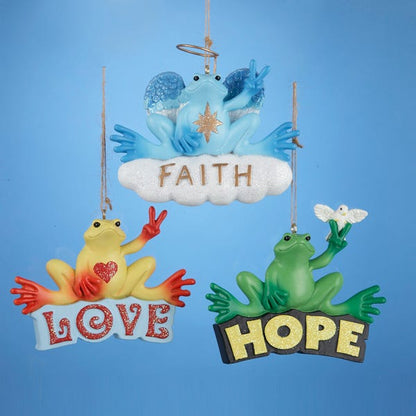 Peace Frog Ornament - Faith - Tampa Home & Garden Store