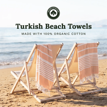 Turkish Quick Dry Beach Towels Organic Cotton