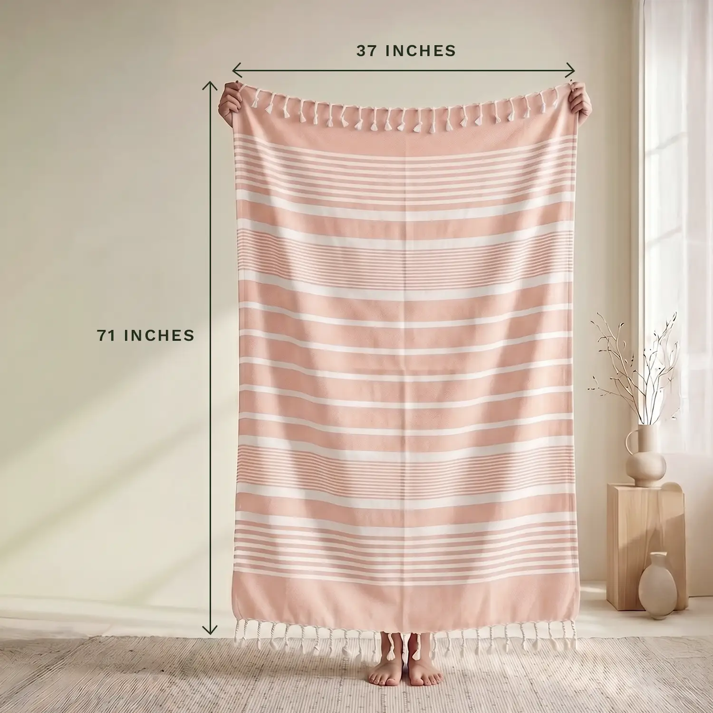 Turkish Quick Dry Beach Towels Organic Cotton