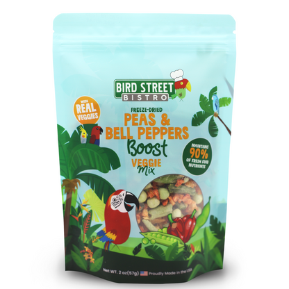 Peas & Bell Peppers Boost - Parrot Veggies Mix - Tampa Home & Garden Store