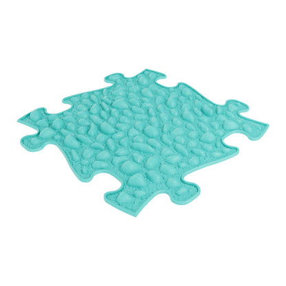 Ocean sensory playmat tile turquoise bubble-textured foam mat by TINNITOTS on Tampa Home & Garden Store