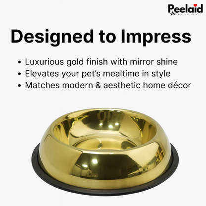Peelaid™ Premium Gold Anti-Slip Pet Bowl - Tampa Home & Garden Store