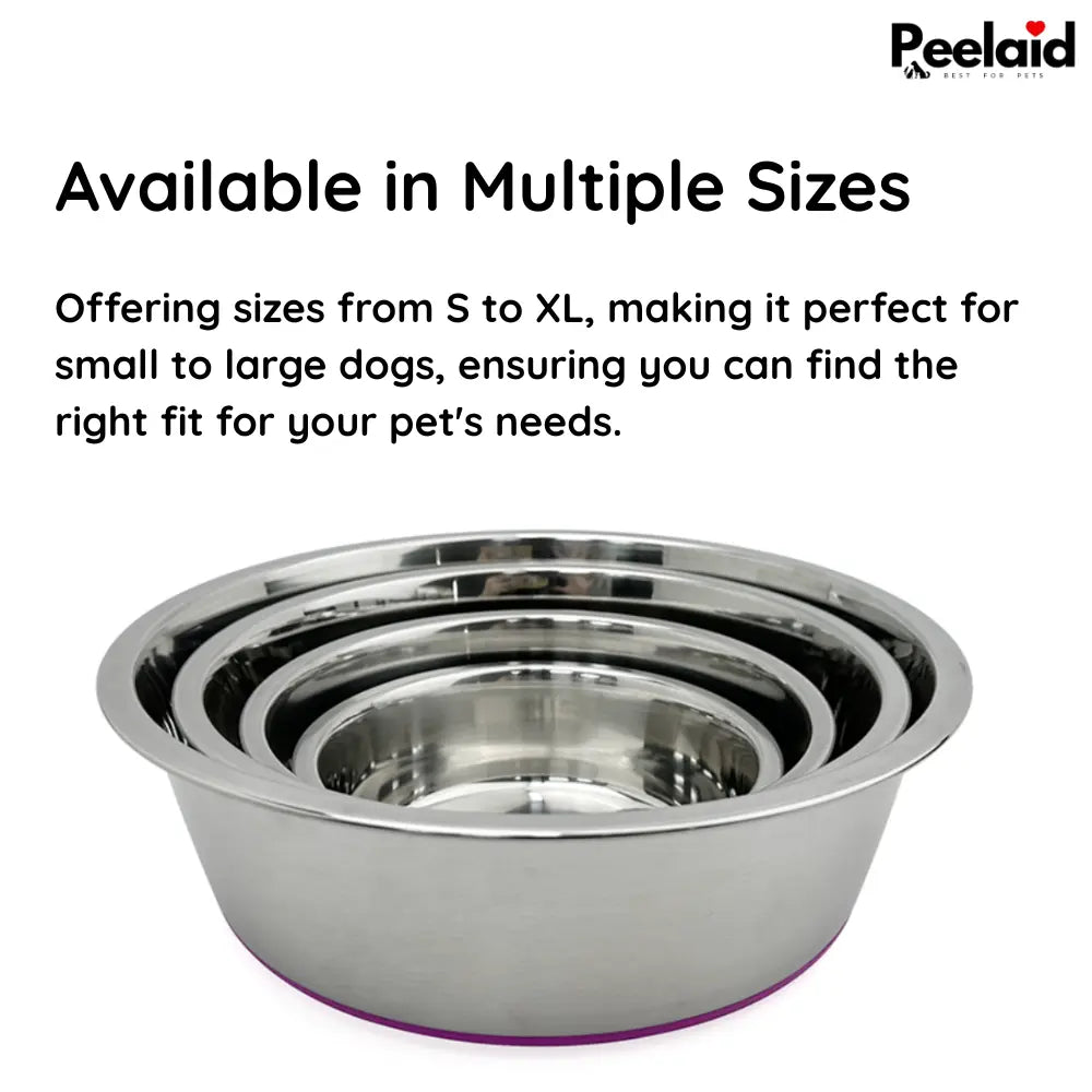 Peelaid™ Stainless Steel Anti-Slip Pet Bowl - Tampa Home & Garden Store