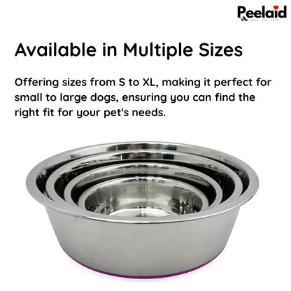 Peelaid™ Stainless Steel Anti-Slip Pet Bowl - Tampa Home & Garden Store