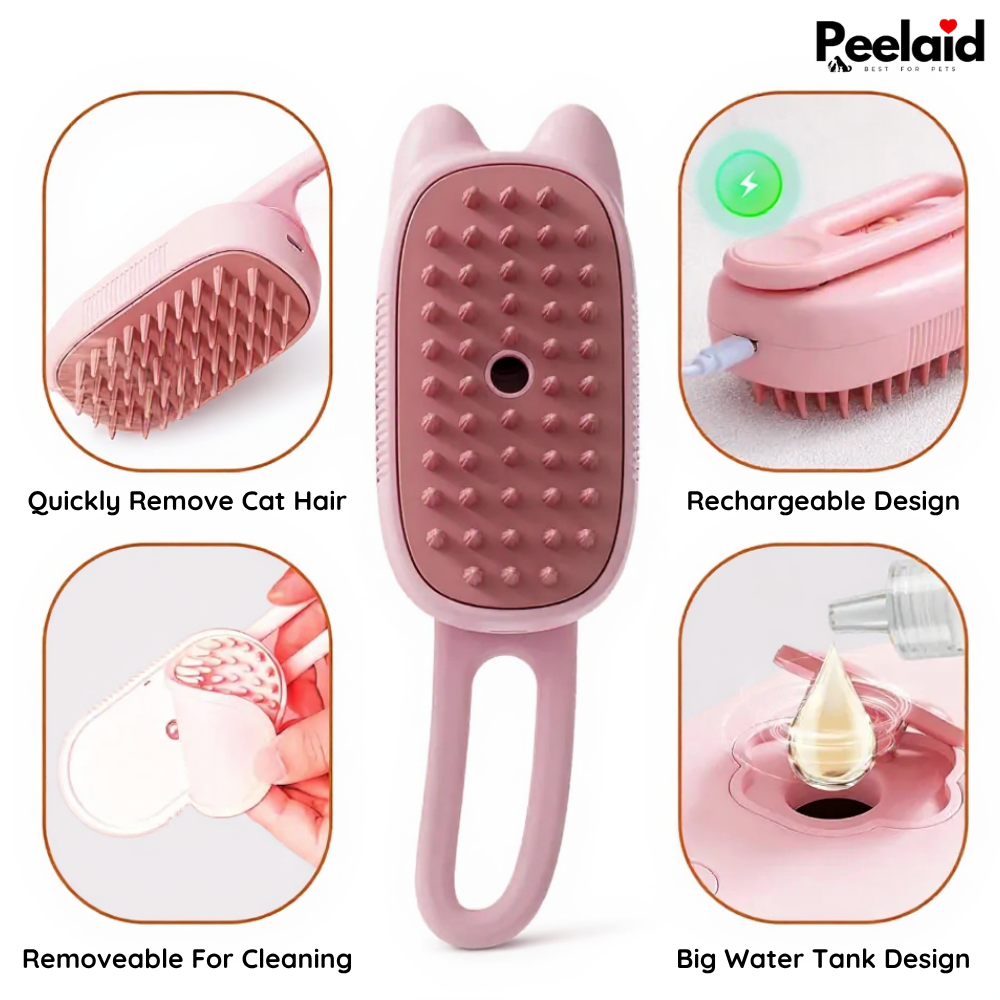 Peelaid™ Steam Pet Grooming Brush - Tampa Home & Garden Store