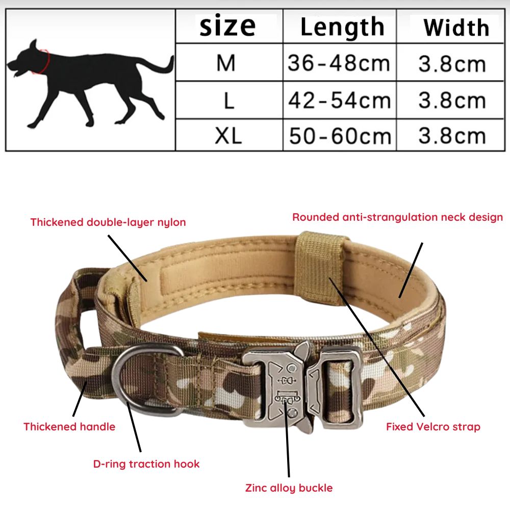 Peelaid™ Tactical Nylon Dog Collar with Metal Buckle - Tampa Home & Garden Store