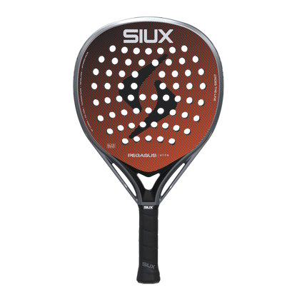 Pegasus Elite 4 2026 padel racket by Siux USA orange and black striped face on Tampa Home & Garden Store